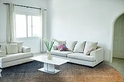 Tapis rond - Librilla (marron/bleu)