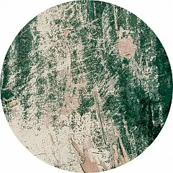Tapis rond - Tamalous (beige/vert)