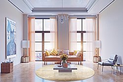 Tapis rond - Vezzani (beige)