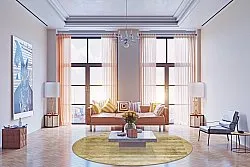 Tapis rond - Lumio (beige)