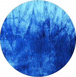 Tapis rond - Cargese (bleu)