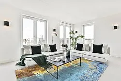 Tapis Wilton - Manlieu (bleu/multicolore/doré)