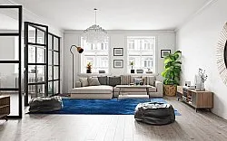 Tapis Wilton - Cargese (bleu)