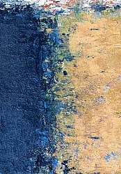 Tapis Wilton - Sindia (beige/bleu)