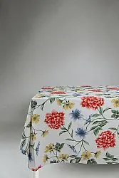 Nappe en coton Dahlia (rouge)