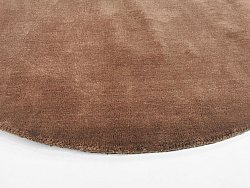 Tapis rond - Recycled PET with viscose look (marron)