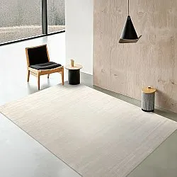 PET recyclé avec aspect viscose (blanc cassé)