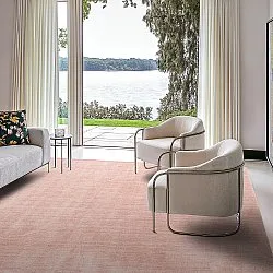 PET recyclé avec aspect viscose (rose)