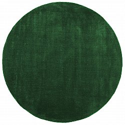 Tapis rond - Recycled PET with viscose look (vert)
