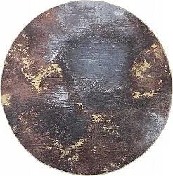 Tapis rond - Sanza (gris/multicolore)