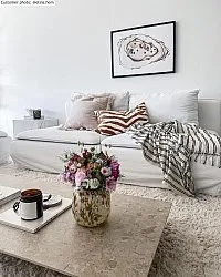 Tapis à poils longs - Kanvas (beige)