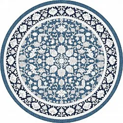 Tapis rond - Ember (bleu)
