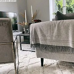 Tapis à poils longs - Rostock (blanc cassé)