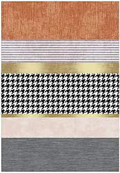 Tapis Wilton - Esme (orange/multicolore)