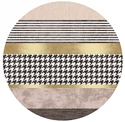 Tapis rond - Esme (marron/multicolore)