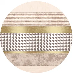 Tapis rond - Esme (beige/multicolore)