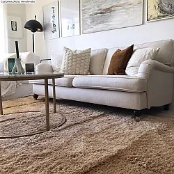 Tapis à poils longs - Cannes (beige)