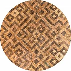 Tapis rond - Lamego (beige/marron)