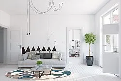 Tapis rond - Branco (multicolore)