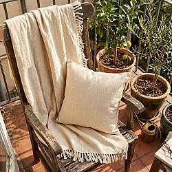 Couvertures - Veya cotton throw (crème)