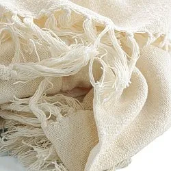 Couvertures - Veya cotton throw (crème)