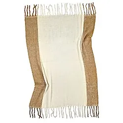 Plaid en mélange de laine - Carol (jaune)