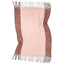 Plaid en mélange de laine - Carol (rose)