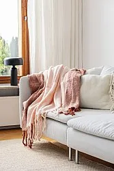 Plaid en mélange de laine - Carol (rose)