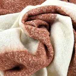 Plaid en mélange de laine - Carrie (rose)