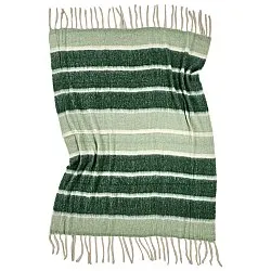 Plaid en mélange de laine - Charlotte (vert)