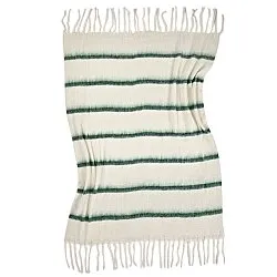 Plaid en mélange de laine - Miranda (vert)