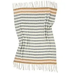 Plaid en mélange de laine - Monica (jaune)