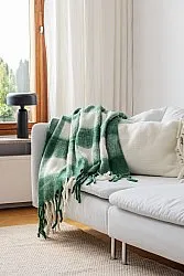 Plaid en mélange de laine - Phoebe (vert)