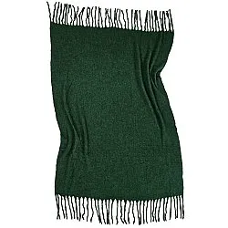 Plaid en mélange de laine - Samantha (vert)