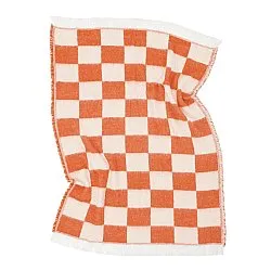 Plaids - Plaid en mélange de laine - Audrey Check (rose/blanc cassé)
