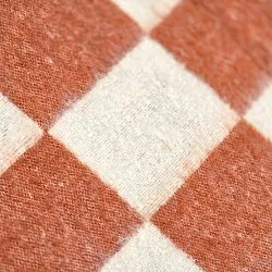 Plaids - Plaid en mélange de laine - Audrey Check (rose/blanc cassé)