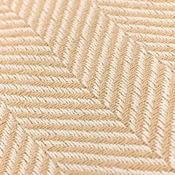 Plaids - Plaid en coton - Denisa Fishbone (beige/blanc)