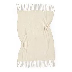 Plaid en mélange de laine - Samantha (blanc cassé)