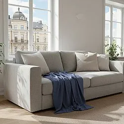 Couvertures - Plaid Vanja (bleu foncé)