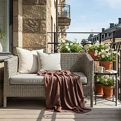 Couvertures - Plaid Vanja (marron foncé)