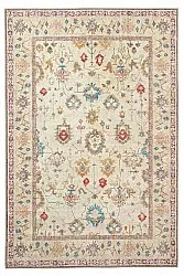 Tapis tissé à plat - Adira (gris/rose)