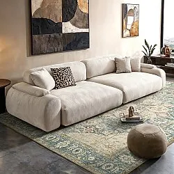 Tapis tissé à plat - Alvand (bleu)