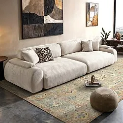Tapis tissé à plat - Amena (bleu)