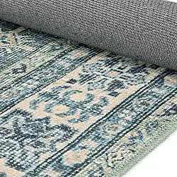 Tapis tissé à plat - Benaluna (bleu/vert)