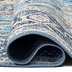 Tapis tissé à plat - Birjand (bleu)