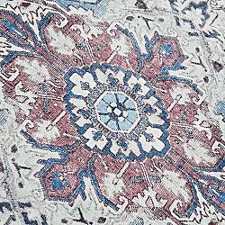 Tapis tissé à plat - Birjand (bleu)