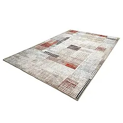 Tapis tissé à plat - Calla (rouge)