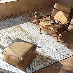 Tapis tissé à plat - Calla (jaune)