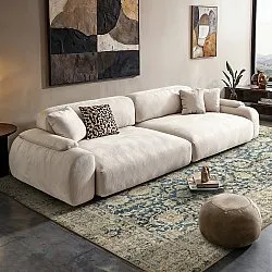 Tapis tissé à plat - Delvar (bleu)