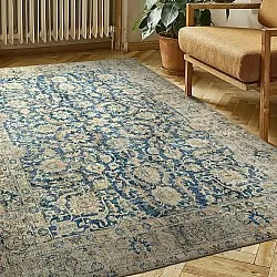 Tapis tissé à plat - Delvar (bleu)